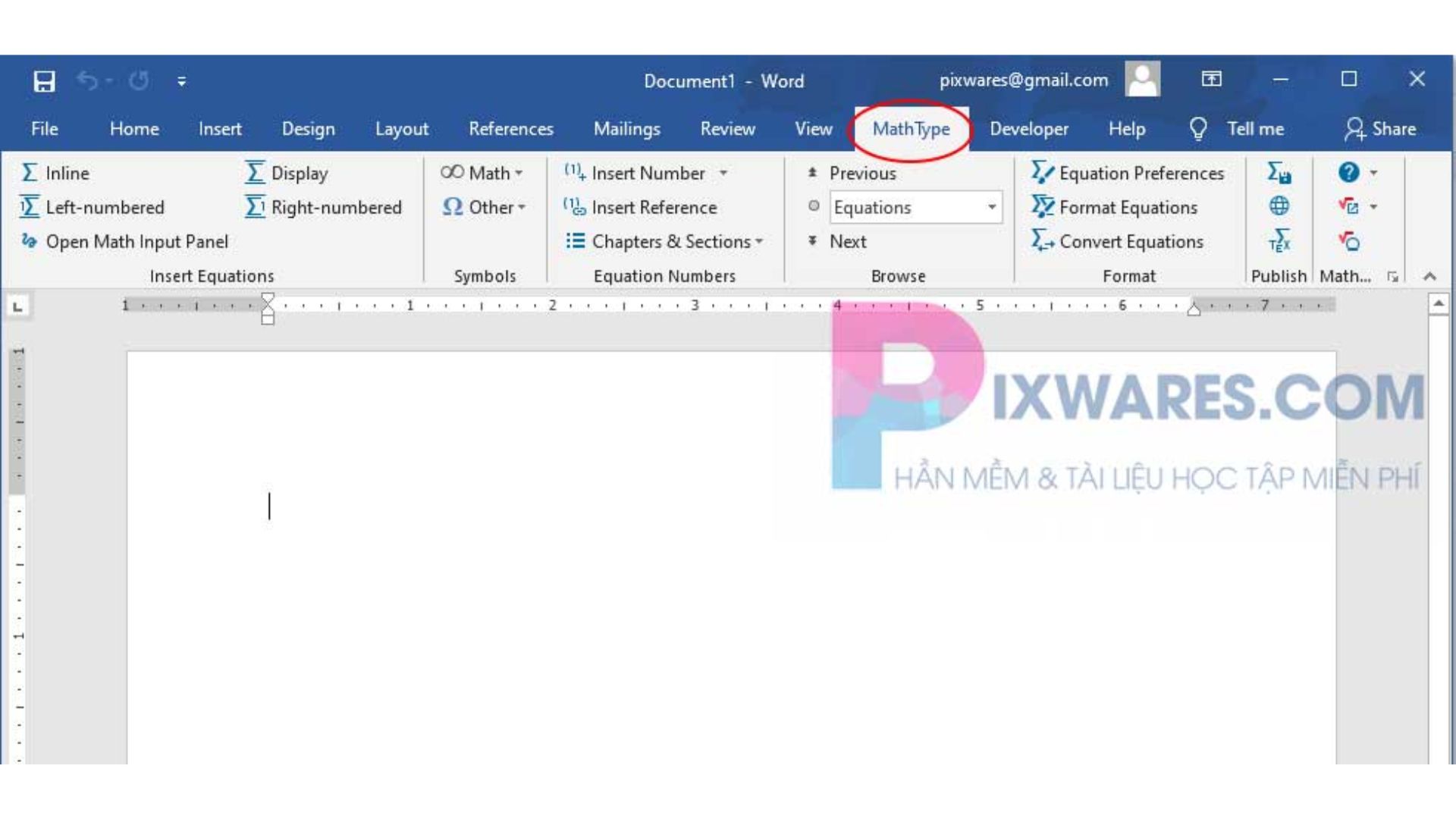 Tải MathType nhanh