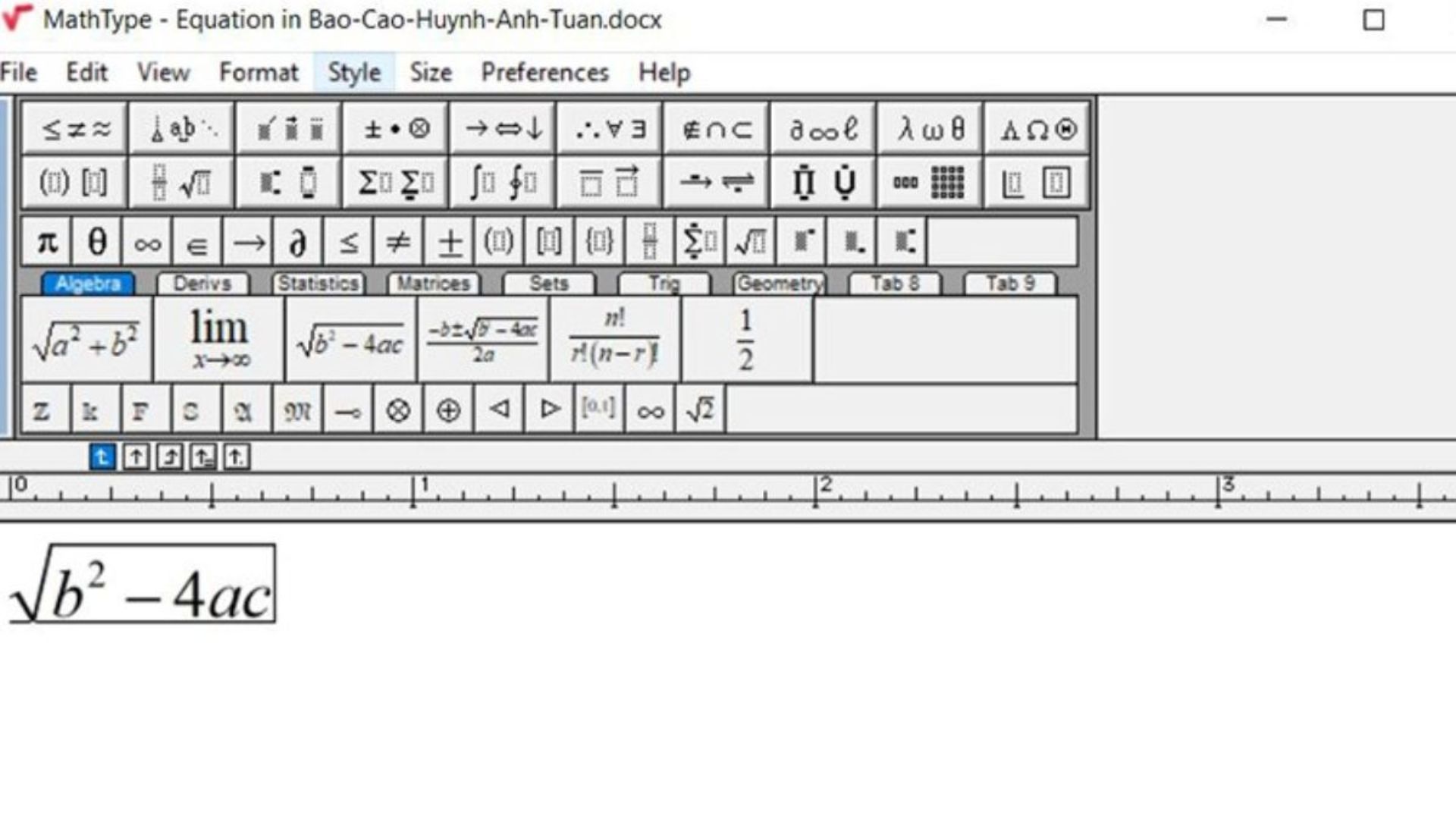 Tải phần mềm MathType cho Word