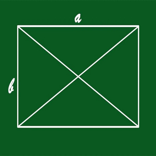Diện tích chữ nhật ABCD đường chéo