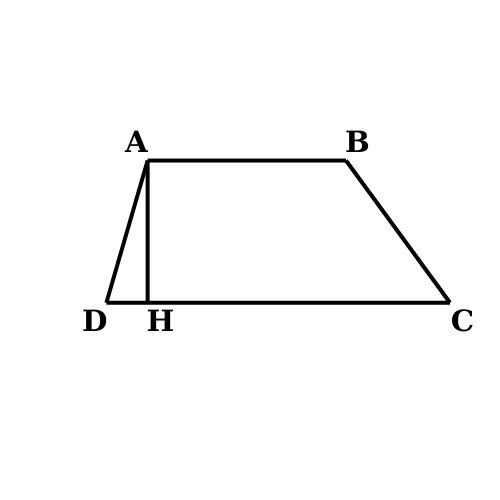 Tính chu vi diện tích hình thang thường