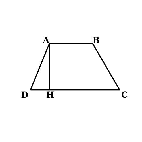 tính chu vi diện tích hình thang cân